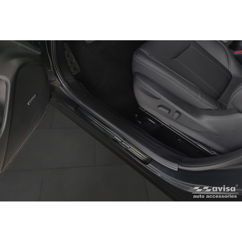 Black Inox door sill protectors  Subaru Forester (SK) 2018-2024 - 'Special Edition' - 4-pieces
