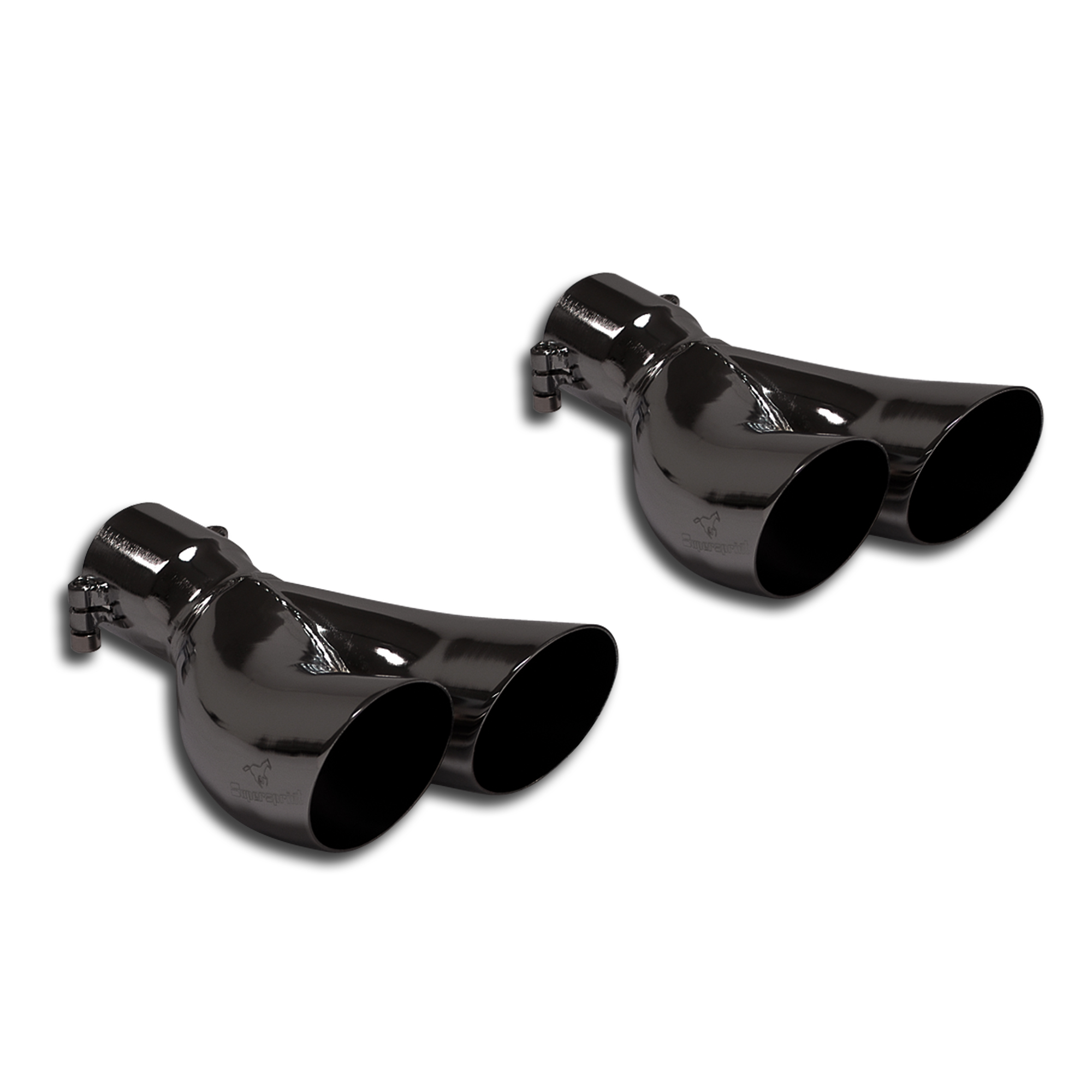 695 ABARTH 1.4T "Biposto Record" (190 Hp) 2015 Endpipe kit Right OO60 - Left OO60 BLACK