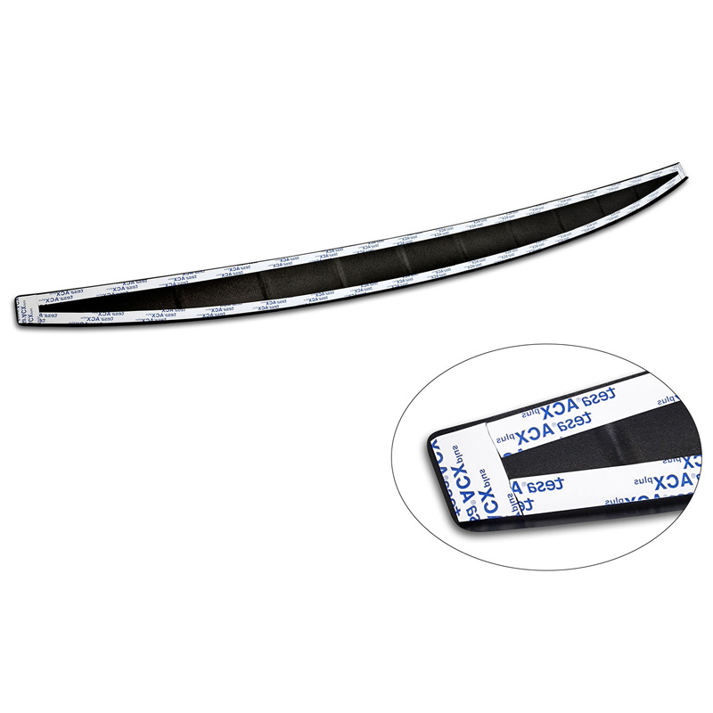Matt Black Stainless Steel Rear bumper protector  Volvo EX30 2023- 'Ribs'