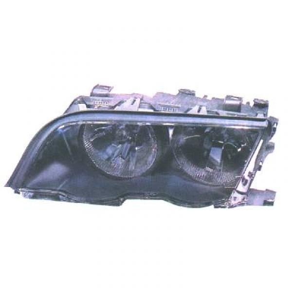Koplamp links E46 98-01 TYC ZWART