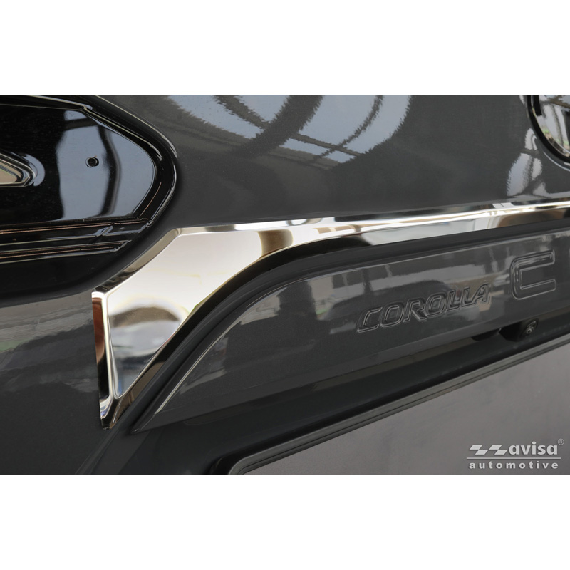 Avisa Chrome Stainless Steel Trunk Tailgate Trim Cover  Toyota Corolla Cross 2020-2025 & Facelift 2025-
