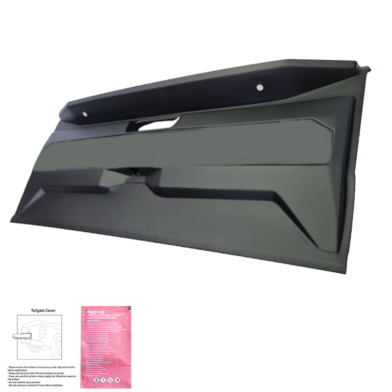 Tailgate Cover  Ford Ranger T6/T7/T8 2012-2022 - Matt black