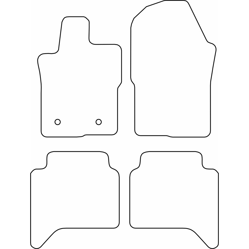 Set velour car mats  Volkswagen Amarok 2022- & Ford Raptor II 2022-
