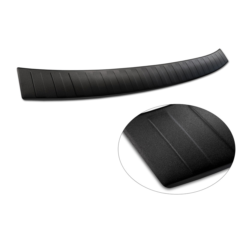 Matt Black Stainless Steel Rear bumper protector  Skoda Karoq Facelift 2022- + Sportline Facelift 2022-  'Ribs'