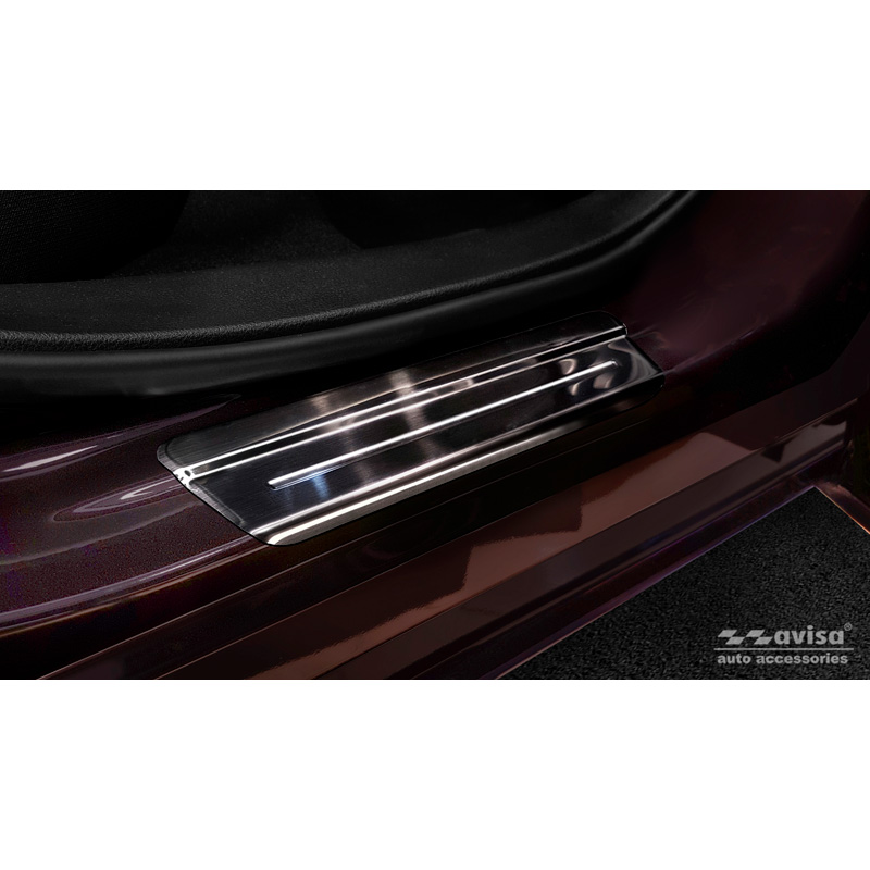Black inox door sill protectors  Nissan Juke II 2019- 'Special Edition' - 4-pieces
