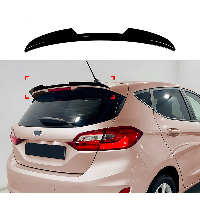 Roof spoiler (Spoiler Cap)  Ford Fiësta VIII 2017- (ABS Glossy Black)