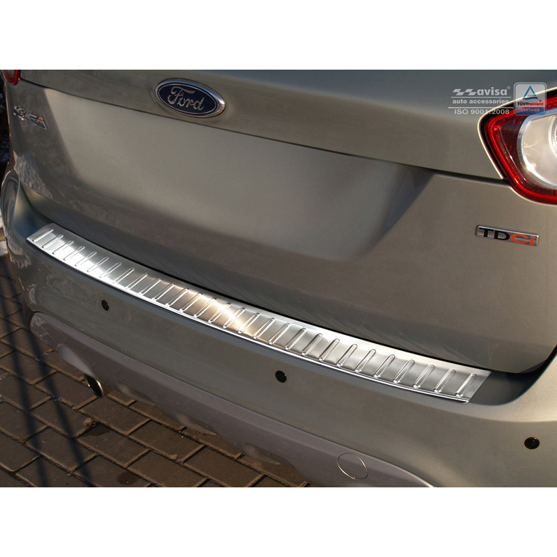 Stainless Steel Rear bumper protector  Ford Kuga 2008-2013 'Ribs'