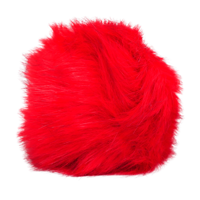 Simoni Racing Gear Knob Cover Fluffy Fur - Red