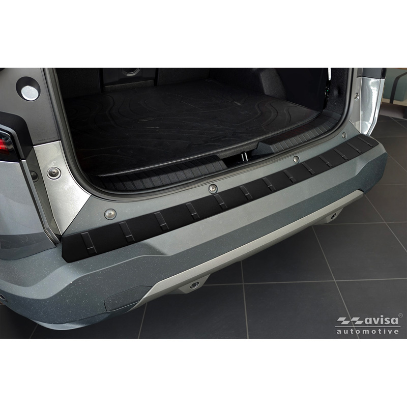 Avisa Matt Black Stainless Steel Rear bumper protector  Dacia Bigster 2024- 'Ribs'