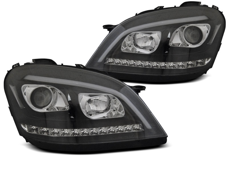 Headlights Mercedes M-klasse W164 05-08 Tube black