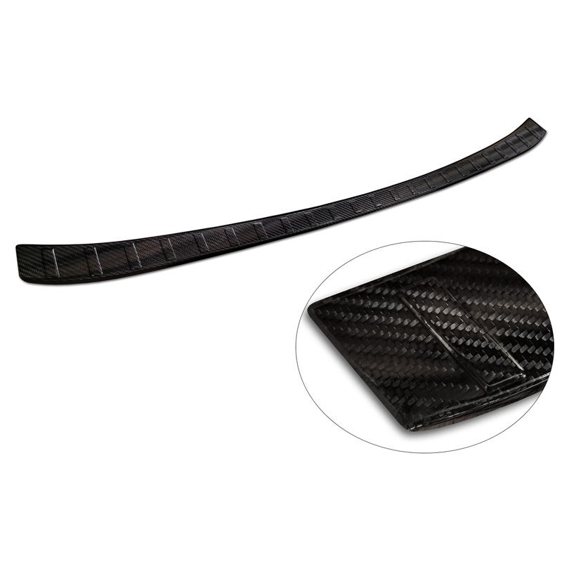 Real 3D Carbon Rear bumper protector  BMW iX (I20) 2021- 'Ribs'