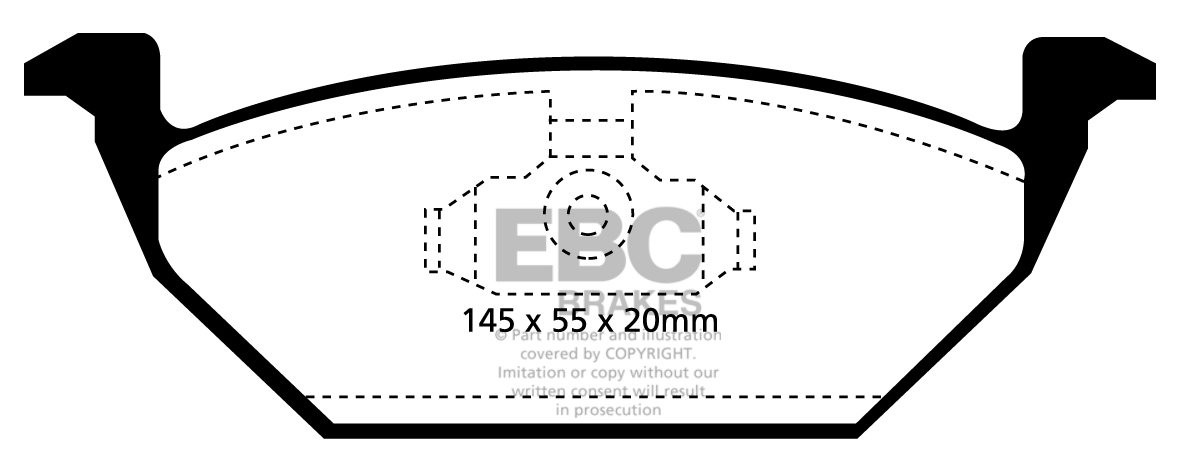 EBC Brakes VW Golf IV 1.4 16v 98-99 Remblokken voorzijde greenst
