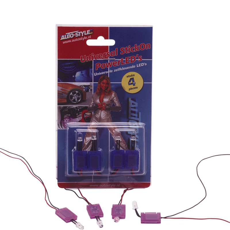 Set StickOn PowerLED's - Purple - set of 4 pieces