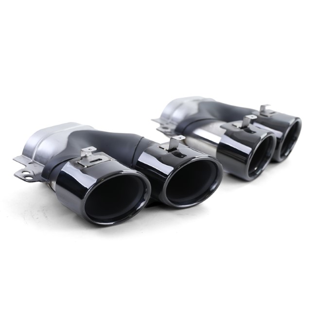 Diffuser passend voor Mercedes E-Class C238 Coupe (2016-..) Piano Black Met Sierstukken