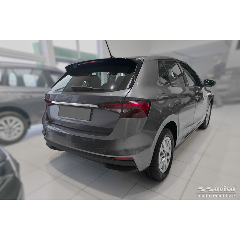 Avisa Brushed Stainless Steel Trunk Tailgate Trim Cover  Skoda Fabia IV (PJ3) 2021-