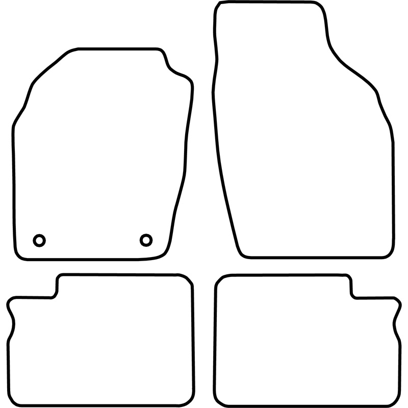 Set car mats  Opel Agila 2002-2004