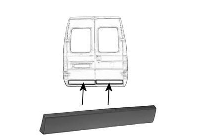 achterdeurlijst, rechts Fiat Ducato, 1994-2004