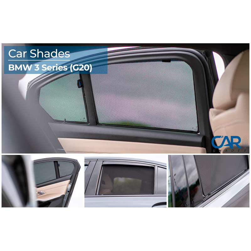 Set Car Shades (rear side doors)  BMW 3-Series G20 Sedan 2019- (4-pieces)