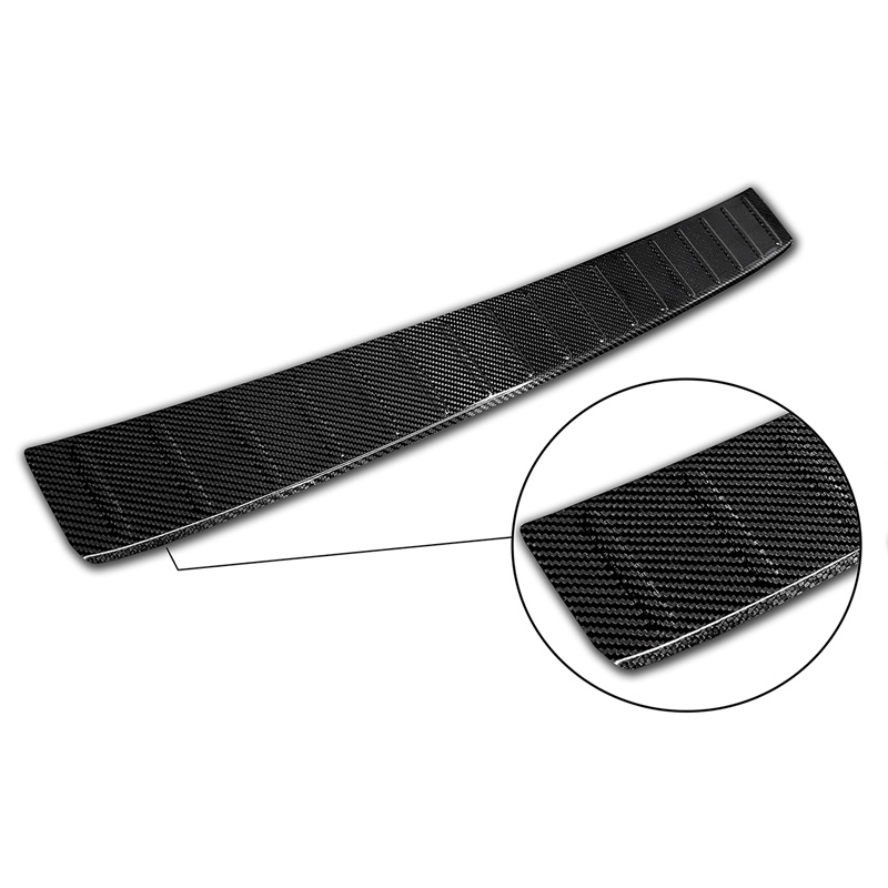 Real 3D Carbon Rear bumper protector  Volkswagen T-Cross 2019-2024 & FL 2024- 'Ribs'