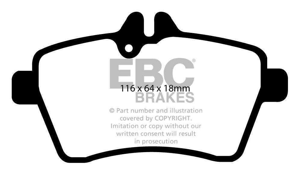 EBC Brakes MERCEDES A-Class (W169) A180D (2.0TD) 2004-.. Remblok