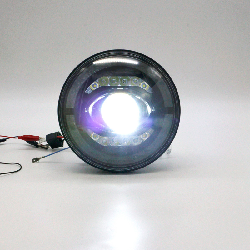 Set LED Headlights  Hummer/Jeep/Land Rover/Mazda/Volkswagen various models - Black
