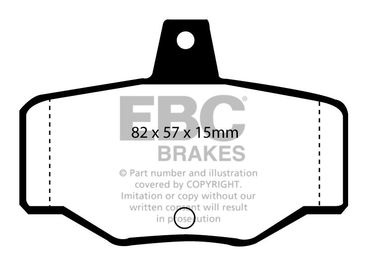 EBC Brakes NISSAN Almera 1.5 D (ABS) 2003-2006 Remblokken achter