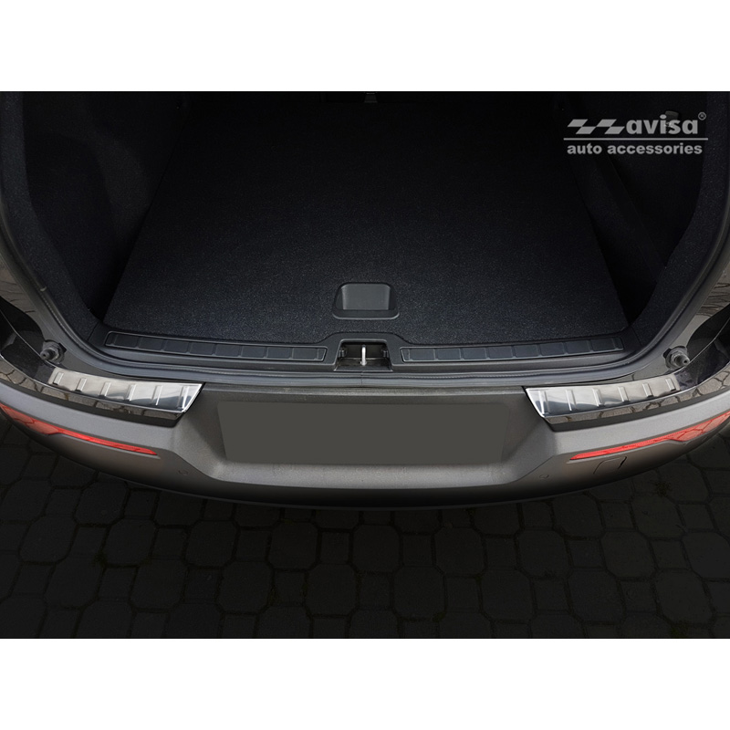 Stainless Steel Rear bumper protector  Volvo XC40 2018- 'Ribs' (2 pieces)
