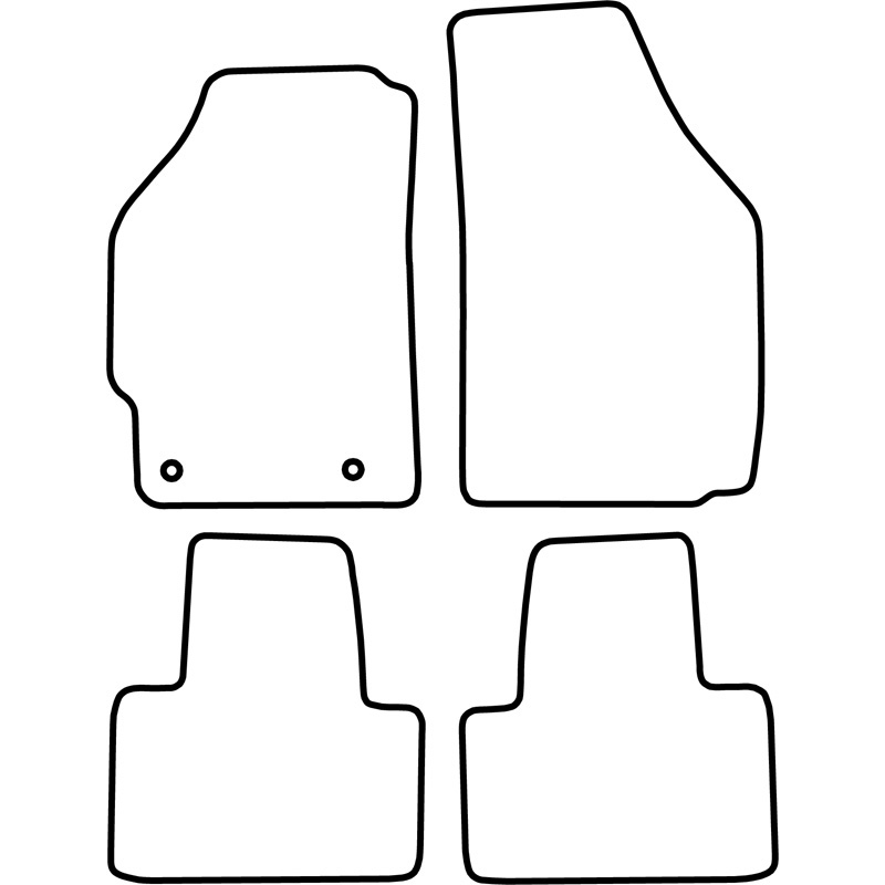 Set velour car mats  Fiat Punto 1993-1999