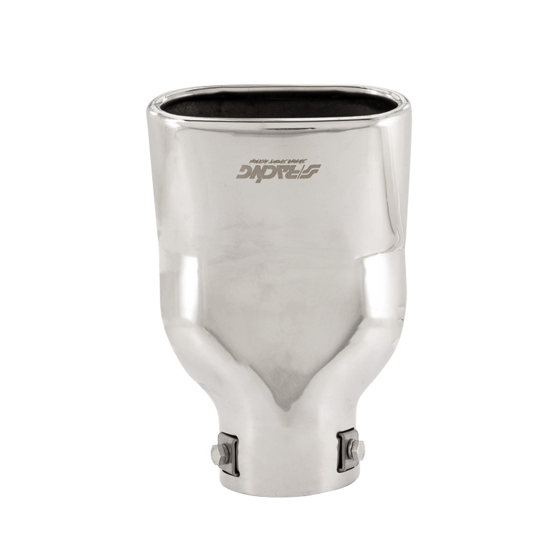 Simoni Racing Exhaust Tip Rectangle Inox - 117x68xL190mm - Installation ->63mm