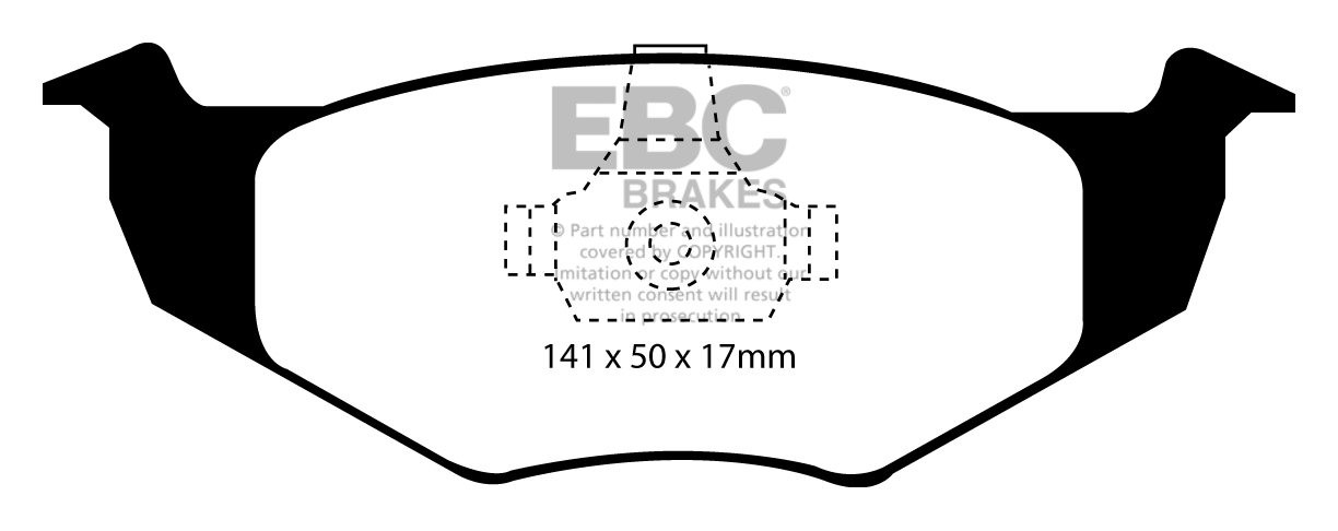 EBC Brakes VW Lupo 1.7 D 98-99 Remblokken voorzijde