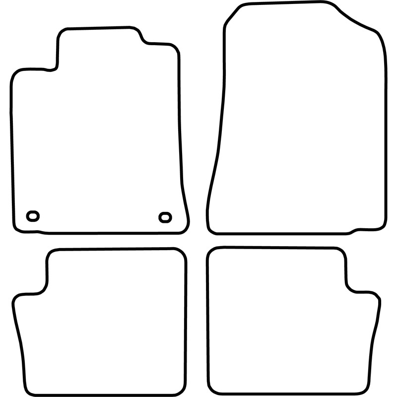 Set velour car mats  Toyota Corolla 2002-2008 Kombi