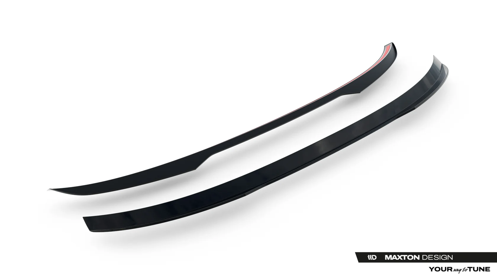 Lage Spoiler passend voor Audi SQ5/ Q5 S-Line Sportback Maxton Glans Zwart