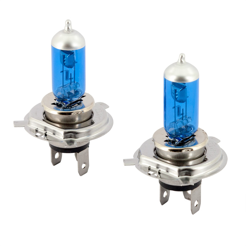 SuperWhite Blue H4 60-55W/12V/4000K Halogen Bulbs, set of 2 pieces (E13)