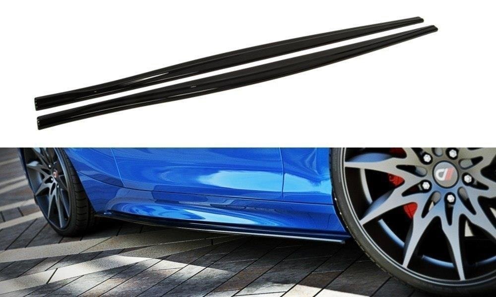 Zijskirts Diffuser passend voor BMW 1-Serie F20/F21 Facelift M-Power Gloss Black