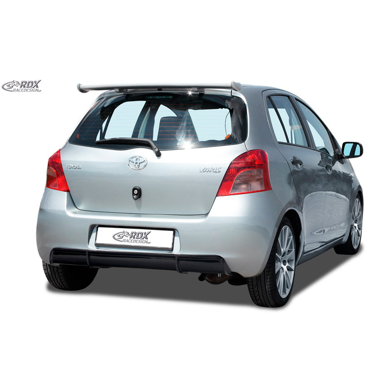 Rear bumper skirt 'Diffuser'  Toyota Yaris P9 2005-2008 (ABS glossy black)