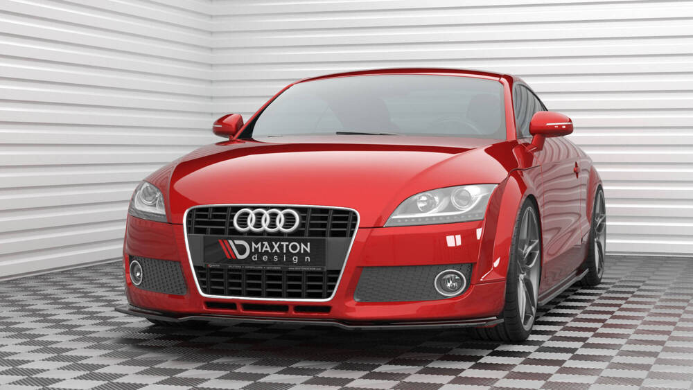 Voorspoiler passend voor Audi TT 8J Glanzend Zwart Maxton