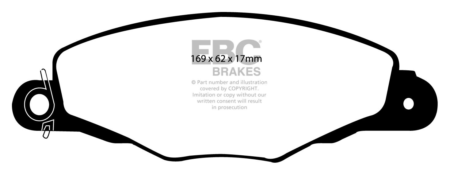 EBC Brakes CITROEN Xantia 2.0 TD (110) Station 98-2001 Remblokke
