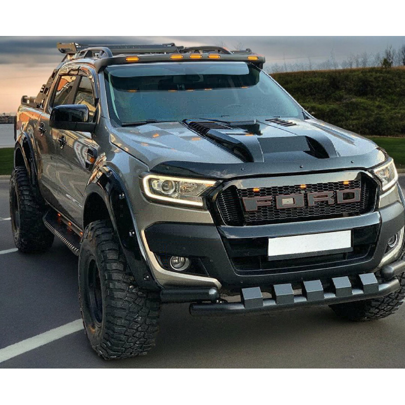Bonnet Scoop  Ford Ranger T7/T8 2015-2022 - Gloss black