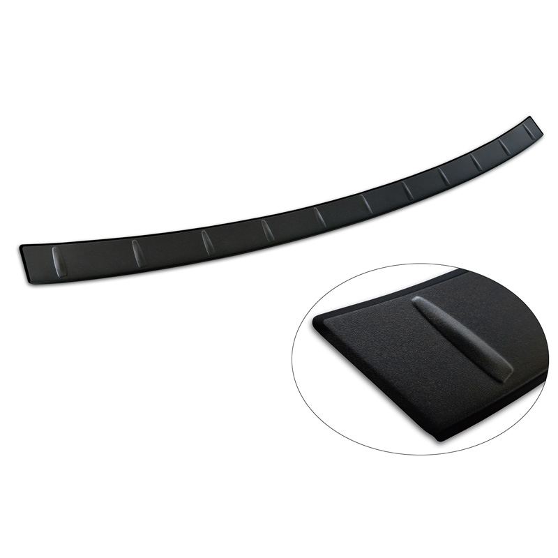 Matt Black Stainless Steel Rear bumper protector  Renault Espace VI E-Tech Hybrid 2023- 'Ribs'
