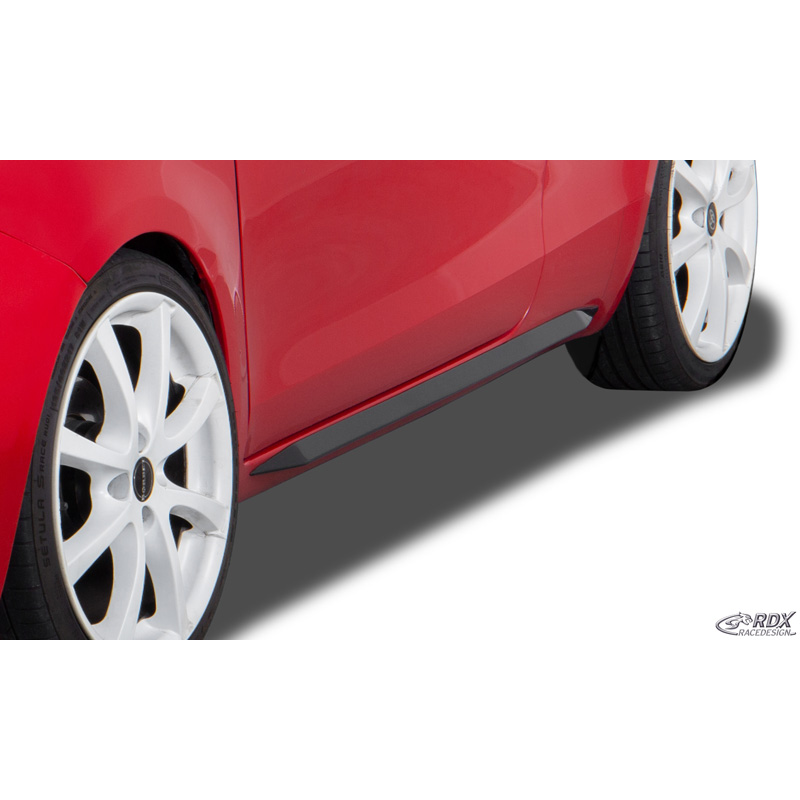 RDX Racedesign Side skirts 'Slim'  Toyota Yaris P9 2005-2011 (ABS glossy black)