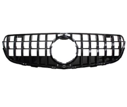 Grill passend voor Mercedes GLC X253 C253 (2015-2018) GT R Look Glans Zwart
