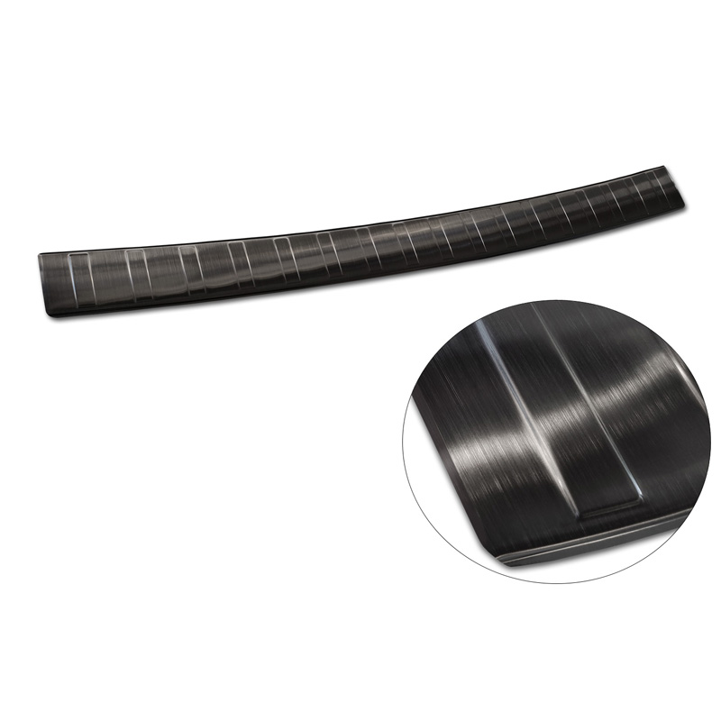 Black Stainless Steel Rear Bumper Protector  Ford Tourneo Connect III 2022- 'Ribs'