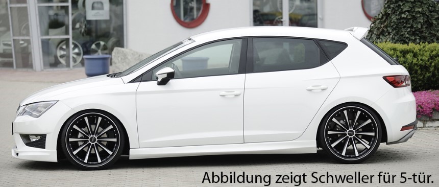 Zijskirts passend voor Seat Leon F5 FR/Cupra 3dr. Rieger
