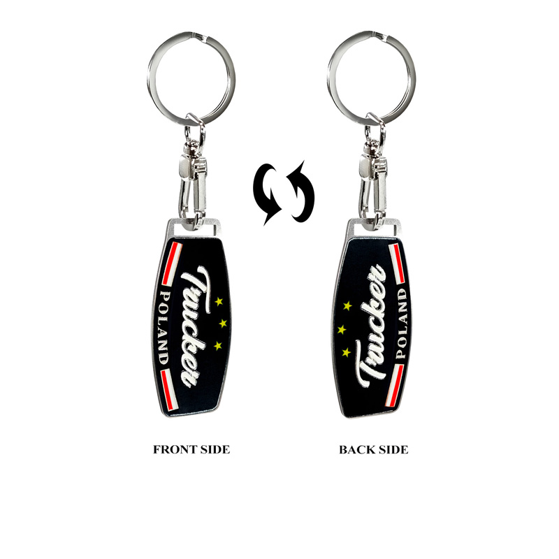 Stainless steel key chain - Trucker/Poland
