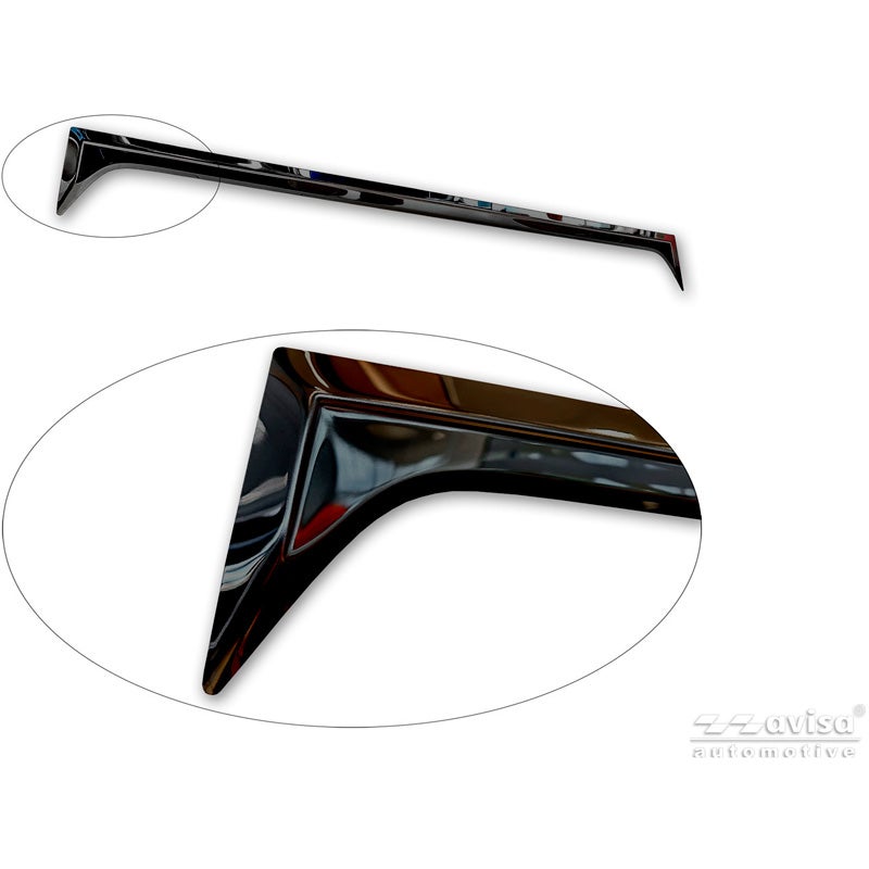 Avisa Black Chrome Stainless Steel Tailgate Trim  Toyota C-HR+ 2025-