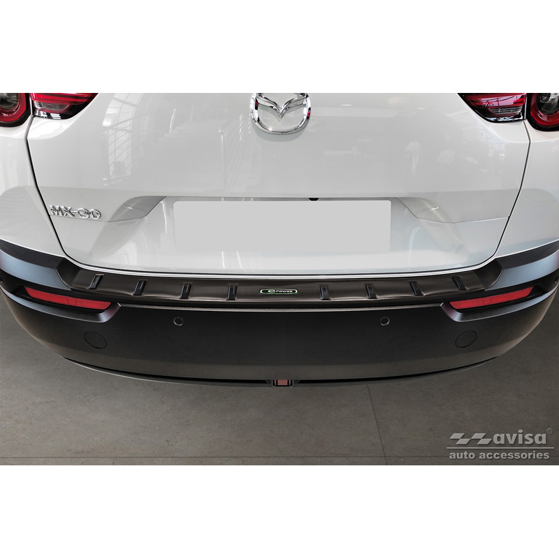 Black Stainless Steel Rear bumper protector  Mazda MX-30 2020- 'STRONG EDITION'