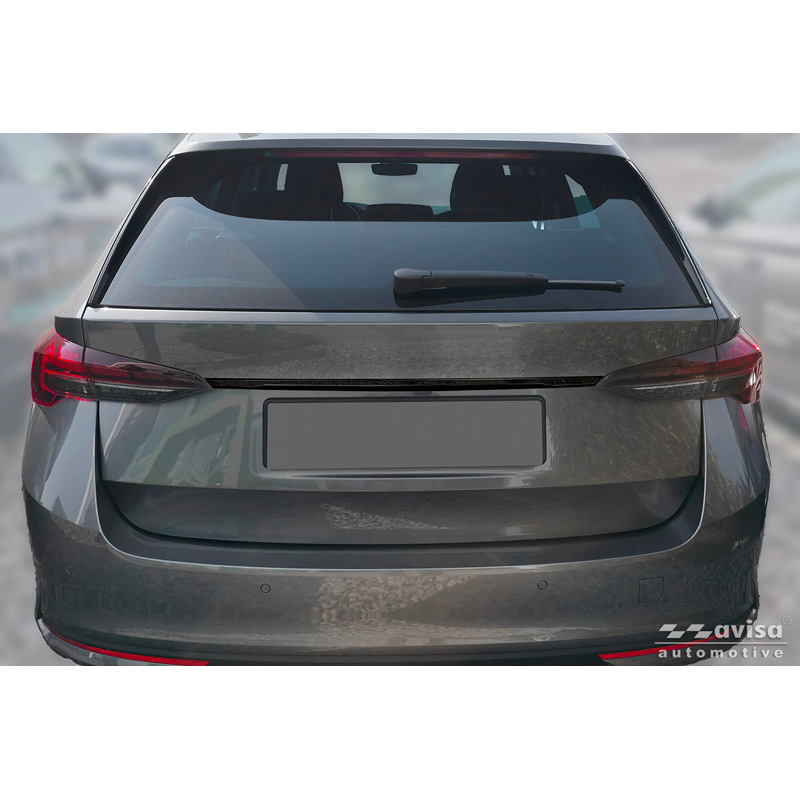 Avisa Black Chrome Stainless Steel Tailgate Trim  Skoda Octavia IV Combi (NX5) 2019-2024 & Facelift 2024-