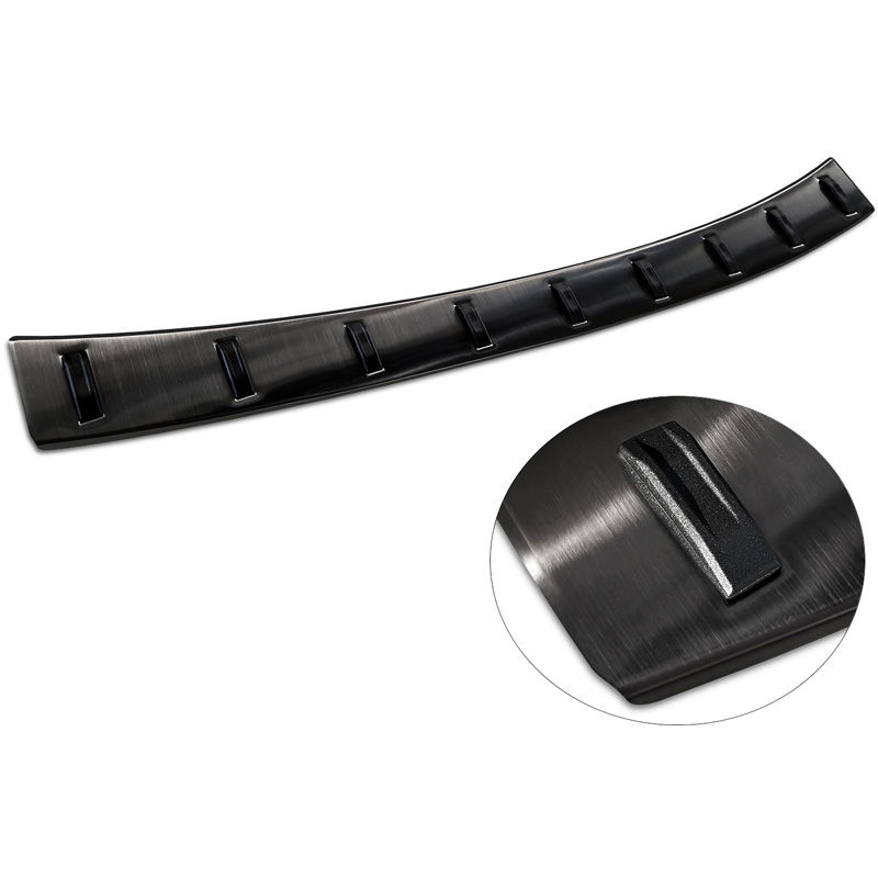 Black Stainless Steel Rear bumper protector  Ford Focus IV Wagon incl. ST-Line 2018- 'STRONG EDITION'