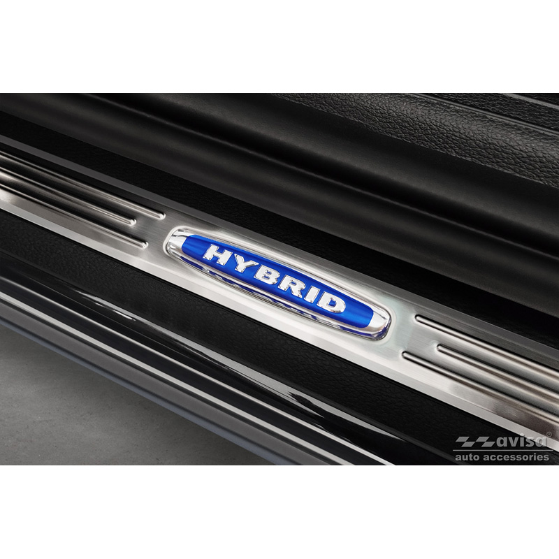Inox door sill protectors  Kia Sportage V 2021- 'Hybrid' - 2-pieces
