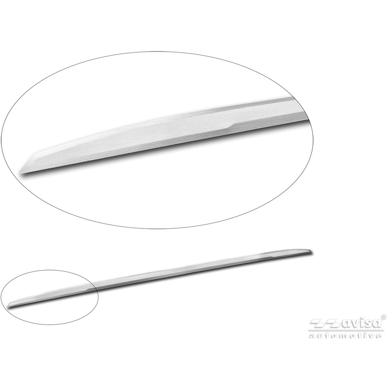 Avisa Brushed Stainless Steel Trunk Tailgate Trim Cover  Ford Tourneo Custom II (V710) 2023- (with rear hatch)
